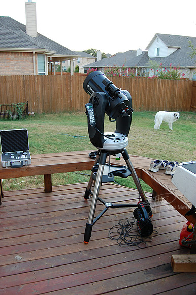 Setup on the deck to test out