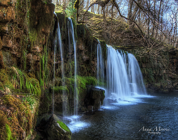 Sgwd Ddwli Uchaf in Brecon Beacons, Wales