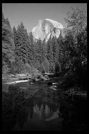 Half-Dome at Yosemite - B&W