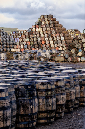 Bourbon Casks at cooperage2