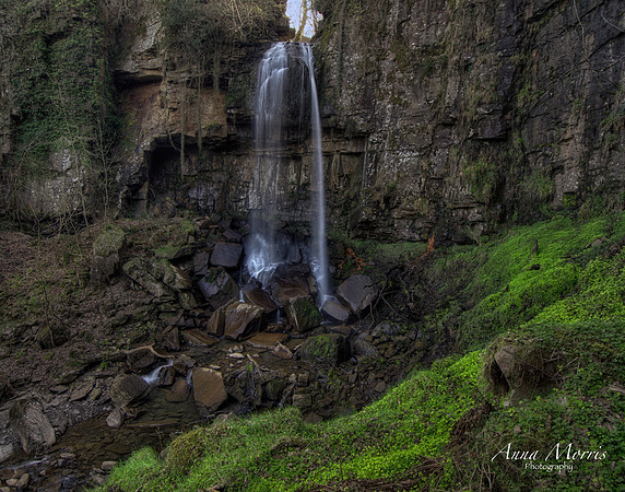 Melincourt Falls in Brecon Beacons, Wales