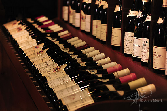 French wine cellar